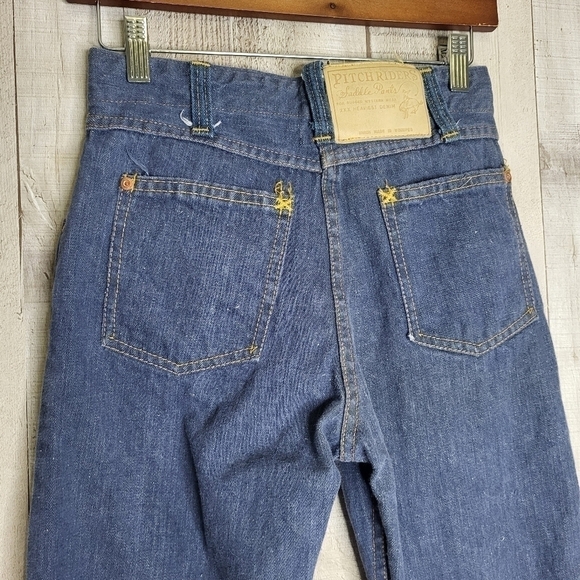 Vintage Pitchriders Saddle Pants Denim Jeans. Union Made in Winnipeg Canada - Picture 5 of 13